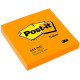 Bloc de notas adhesivas 3m post-it 654 76x76 mm. naranja neón, pack de 6 blocs