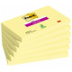 Bloc de notas adhesivas 3m post-it super sticky 47,6x47,6 mm. color río de janeiro, pack de 12 blocs.