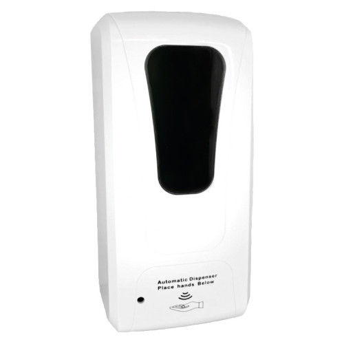 Dispensador de jabón automático q-connect, 115x130x27 mm. 1 litro, blanco/negro