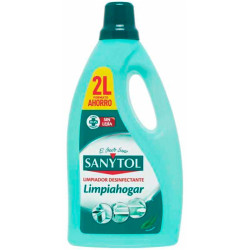 Limpiador desinfectante sanytol limpiahogar, multisuperficies, bote de 2 litros