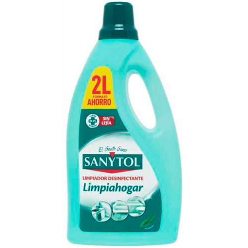 Limpiador desinfectante sanytol limpiahogar, multisuperficies, bote de 2 litros
