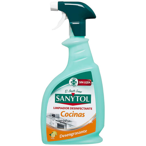 Limpiador desinfectante sanytol cocinas, pulverizador de 750 ml.