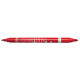 Rotulador escolar alpino double double, colores surtidos, estuche de 12 uds.