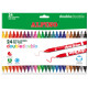 Rotulador escolar alpino double double, colores surtidos, estuche de 24 uds.