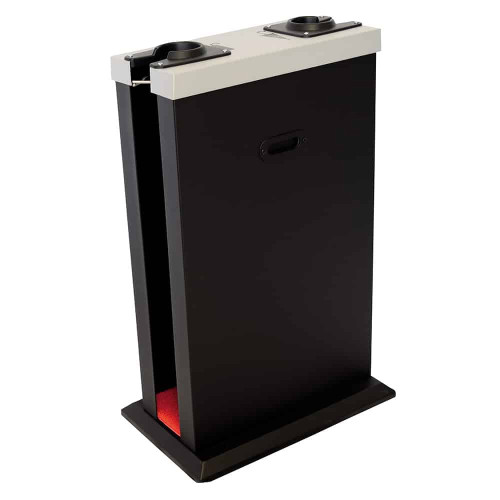 Máquina embolsadora de paraguas cortos y largos sie pluvilux dúo, 780x490x295 mm. negro/plata