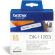 Etiqueta adhesiva brother, papel térmico blanco, 17x87 mm. rollo de 300 uds.