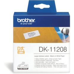 Etiqueta brother para impresoras de etiquetas en papel térmico de 38x90 mm., caja de 400 uds.