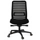 Silla de oficina bloom marco negro, syncro, apoyo lumbar regulable efecto air