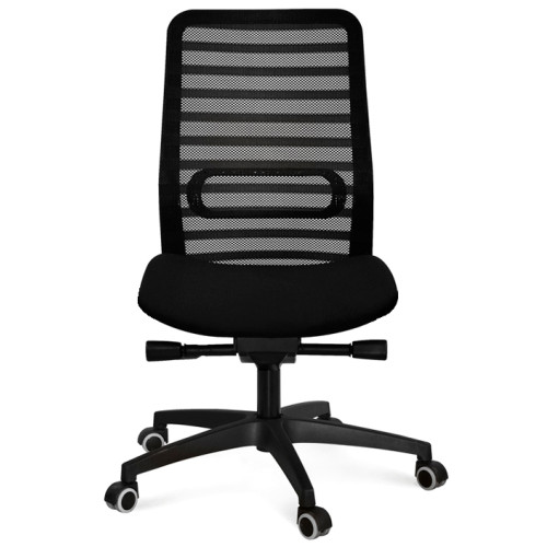 Silla de oficina bloom marco negro, syncro, apoyo lumbar regulable efecto air