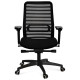 Silla de oficina bloom top marco negro, syncro, apoyo lumbar regulable efecto air