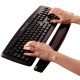Reposamuñecas para teclado fellowes gel crystal en color negro.