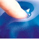Reposamuñecas para teclado fellowes gel crystal™, azul