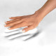 Reposamuñecas para teclado fellowes foam fusion plushtouch en color negro.