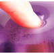 Alfombrilla con reposamuñecas para ratón fellowes del gel crystals en color violeta.