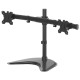 Soporte con peana para monitor doble en horizontal fellowes professional series, color negro.