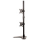 Soporte con peana para monitor doble en vertical fellowes professional series, color negro.