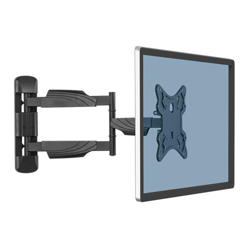 Soporte de pared para tv fellowes, color negro.