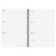 Agenda espiral finocam opaque e40, 210x297 mm. semana vista horizontal, tapas de polipropileno opaco, negro