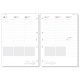 Recambio agenda finocam open 4000, 210x297 mm. semana vista vertical