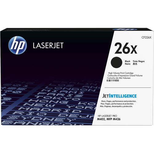 Toner laser hewlett packard laserjet pro m402d/m402n/m402dn, 26x negro
