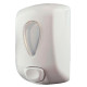 Dispensador de jabón manual dahi, 128x210x90 mm. 900 ml. blanco