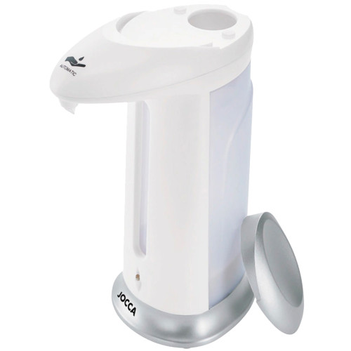 Dispensador de jabón automático jocca, 83x220x125 mm. 280 ml. blanco