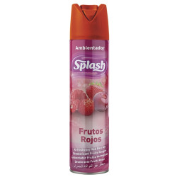 Ambientador spray splash aroma frutos rojos, bote de 300 ml.
