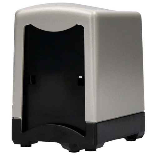 Dispensador de servilletas de papel q-connect, 100x150x130 mm. gris/negro