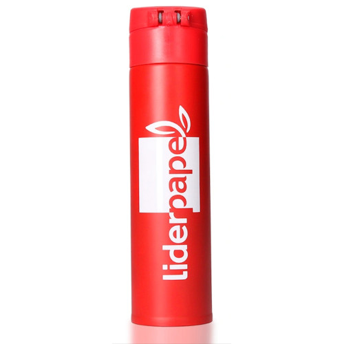Termo en acero inoxidable liderpapel, 330 ml. rojo