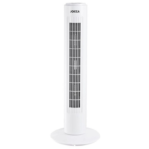Ventilador de torre jocca 3 velocidades 45w sistema oscilación 730x170x170 mm.