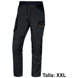 Pantalón de trabajo deltaplus mach 2, talla xxl, gris oscuro/rojo
