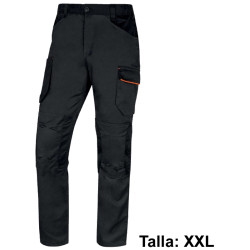 Pantalón de trabajo deltaplus mach 2, talla xxl, azul marino/naranja