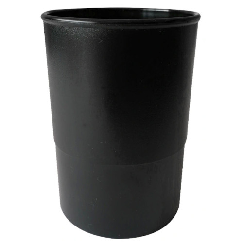 Portalápices en plástico 100% reciclado liderpapel ecouse, Ø 75x100 mm. negro