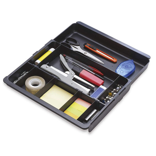 Bandeja organizadora de cajón exacompta drawinsert, 298x246/396x36 mm. negro