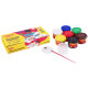 Témpera escolar jovi, estuche de 7 botes de 35 ml. colores surtidos + pincel