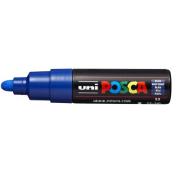 Marcador de pintura no permanente uni posca pc-7m, azul