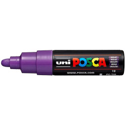 Marcador de pintura no permanente uni posca pc-7m, violeta