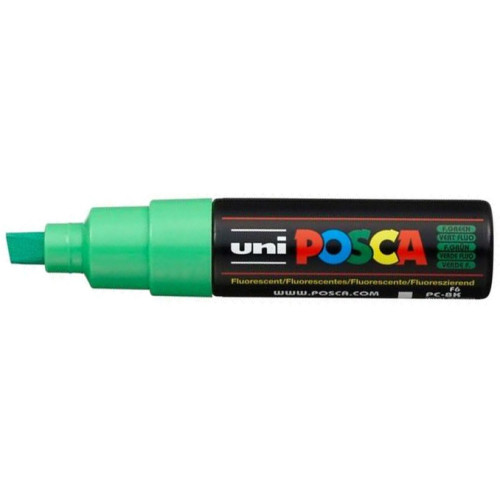 Marcador de pintura no permanente uni posca pc-8k, flúor verde
