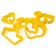 Accesorios para plastilina jovi modelling , 24 moldes de corte surtido
