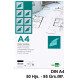 Bloc encolado de papel vegetal liderpapel, din a4, 95 grs/m². paquete de 50 hojas