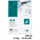 Papel vegetal liderpapel, din a4, 70 grs/m². sobre de 12 hojas