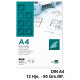 Papel vegetal liderpapel, din a4, 90 grs/m². sobre de 12 hojas