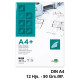 Papel vegetal liderpapel, din a4+, 90 grs/m². sobre de 12 hojas