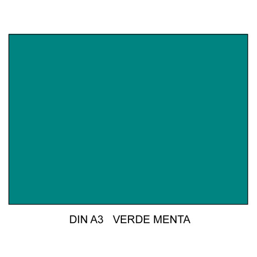 Cartulina canson iris, din a3, 185 grs/m². verde menta