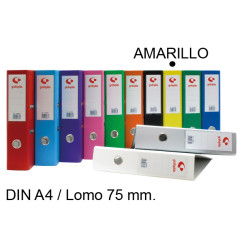 Archivador de palanca grafoplas grafcolor din a4, lomo 75 mm. amarillo
