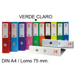 Archivador de palanca grafoplas grafcolor din a4, lomo 75 mm. verde claro