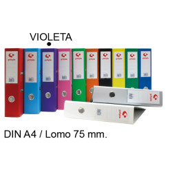 Archivador de palanca grafoplas grafcolor din a4, lomo 75 mm. violeta