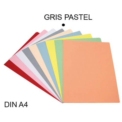 Subcarpeta cartulina grafoplas din a4, gris pastel