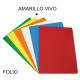 Subcarpeta cartulina grafoplas folio, amarillo vivo