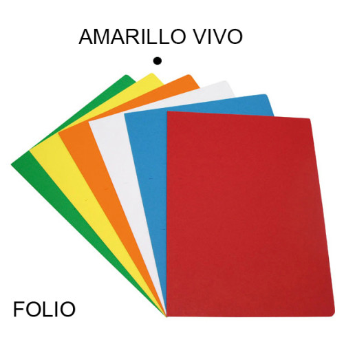 Subcarpeta cartulina grafoplas folio, amarillo vivo